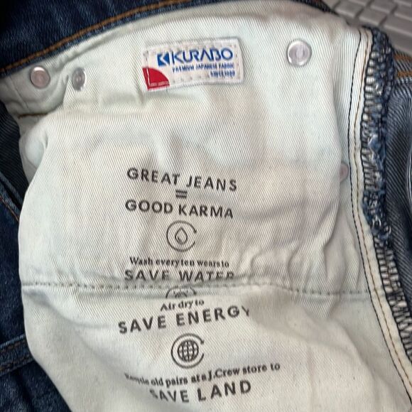 J. Crew 770 blue washed out slightly distressed jeans, great condition, W34 - Picture 9 of 9